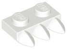 LEGO® los onderdeel Plaat Aangepast in kleur Wit 15208