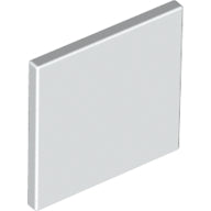 LEGO® los onderdeel Verkeersbord in kleur Wit 15210