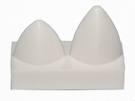 LEGO® los onderdeel Tegel Aangepast in kleur Wit 15209