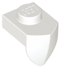 LEGO® los onderdeel Plaat Aangepast in kleur Wit 15070