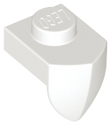 LEGO® los onderdeel Plaat Aangepast in kleur Wit 15070