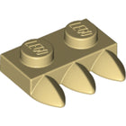 LEGO® los onderdeel Plaat Aangepast in kleur Geelbruin 15208