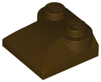 Plaatje in Gallery viewer laden, LEGO® los onderdeel Dakpan Gebogen Donker Bruin 47457