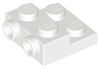 LEGO® los onderdeel Plaat Aangepast in kleur Wit 99206