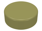 LEGO® los onderdeel Tegel Rond in kleur Olijfgroen 98138