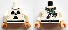 Plaatje in Gallery viewer laden, LEGO® los onderdeel Lijf met Motief Wit 973pb1478c01