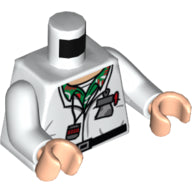 Plaatje in Gallery viewer laden, LEGO® los onderdeel Lijf met Motief Wit 973pb1478c01