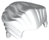 LEGO® los onderdeel Haar in kleur Wit 64798