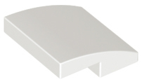 Plaatje in Gallery viewer laden, LEGO® los onderdeel Dakpan Gebogen in kleur Wit 15068
