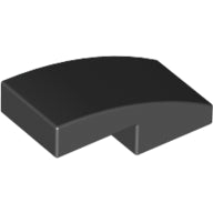 Plaatje in Gallery viewer laden, LEGO® los onderdeel Dakpan Gebogen in kleur Zwart 11477