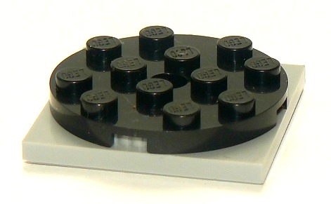 LEGO® los onderdeel Draaischijf in kleur Zwart 60474c02