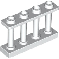 Plaatje in Gallery viewer laden, LEGO® los onderdeel Hek in kleur Wit 15332