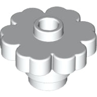 Plaatje in Gallery viewer laden, LEGO® los onderdeel Plant &amp; Struik in kleur Wit 4728
