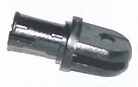 LEGO® los onderdeel Arm in kleur Zwart 6048b