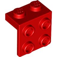 LEGO® los onderdeel Beugel in kleur Rood 44728