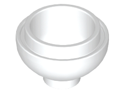 LEGO® los onderdeel Steen Rond in kleur Wit 15395
