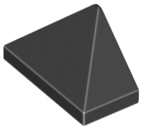 LEGO® los onderdeel Dakpan Algemeen in kleur Zwart 15571