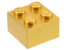 LEGO® los onderdeel Steen in kleur Metallic Gold 3003