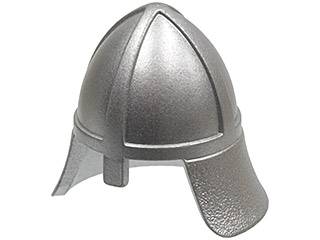 LEGO® los onderdeel Hoofddeksels Metallisch Zilver 3844