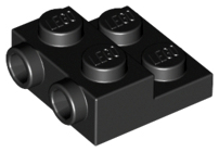 Plaatje in Gallery viewer laden, LEGO® los onderdeel Plaat Aangepast in kleur Zwart 99206