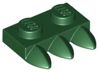 Plaatje in Gallery viewer laden, LEGO® los onderdeel Plaat Aangepast Donkergroen 15208