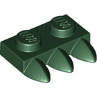 LEGO® los onderdeel Plaat Aangepast Donkergroen 15208