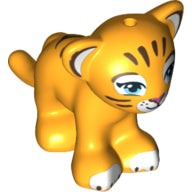 Plaatje in Gallery viewer laden, LEGO® los onderdeel Landdier Helder Licht Oranje 14734pb03