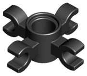 LEGO® los onderdeel Technische Verbinding Zwart 90202