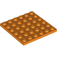 LEGO® los onderdeel Plaat Algemeen in kleur Oranje 3958