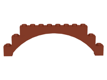 Plaatje in Gallery viewer laden, LEGO® los onderdeel Steen Boog Roodachtig Bruin 14707