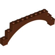 Plaatje in Gallery viewer laden, LEGO® los onderdeel Steen Boog Roodachtig Bruin 14707
