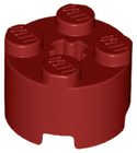 LEGO® los onderdeel Steen Rond in kleur Donkerrood 3941