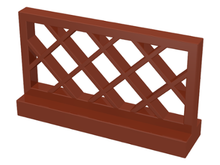 Plaatje in Gallery viewer laden, LEGO® los onderdeel Hek in kleur Roodachtig Bruin 3185