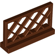 Plaatje in Gallery viewer laden, LEGO® los onderdeel Hek in kleur Roodachtig Bruin 3185