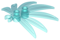 LEGO® onderdeel Plant & Struik Doorzichtig Lichtblauw 10884