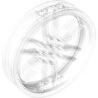 LEGO® los onderdeel Wiel in kleur Doorzichtig 88517