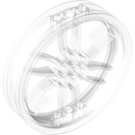 LEGO® los onderdeel Wiel in kleur Doorzichtig 88517