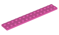 LEGO® los onderdeel Plaat Algemeen Donker Roze 91988