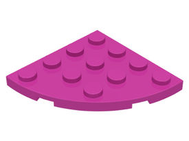 LEGO® los onderdeel Plaat Rond in kleur Donker Roze 30565