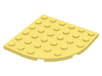LEGO® los onderdeel Plaat Rond Helder Lichtgeel 6003
