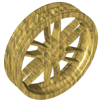 Plaatje in Gallery viewer laden, LEGO® los onderdeel Wiel in kleur Parel Goud 88517