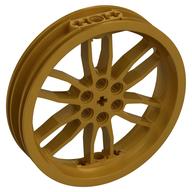 Plaatje in Gallery viewer laden, LEGO® los onderdeel Wiel in kleur Parel Goud 88517
