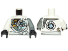 LEGO® los onderdeel Lijf met Motief Wit 973pb1574c01