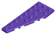 LEGO® los onderdeel Wig Plaat in kleur Donkerpaars 50305