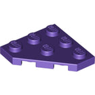 LEGO® los onderdeel Wig Plaat in kleur Donkerpaars 2450