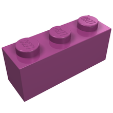 Plaatje in Gallery viewer laden, LEGO® los onderdeel Steen in kleur Magenta 3622