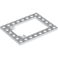 Plaatje in Gallery viewer laden, LEGO® los onderdeel Plaat Aangepast in kleur Wit 92107