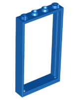 LEGO® los onderdeel Deurkozijn in kleur Blauw 60596