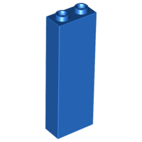 LEGO® los onderdeel Steen in kleur Blauw 2454