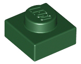 LEGO® los onderdeel Plaat Algemeen in kleur Donkergroen 3024